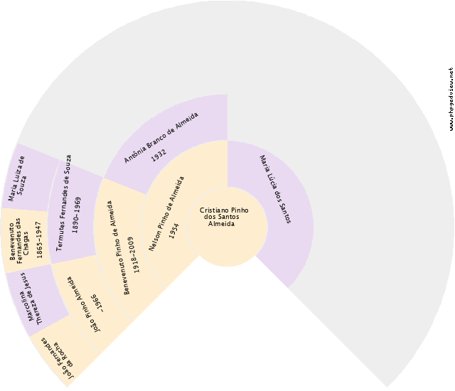 Durvalino Rodrigues de Araújo Gráfico de Ascendência