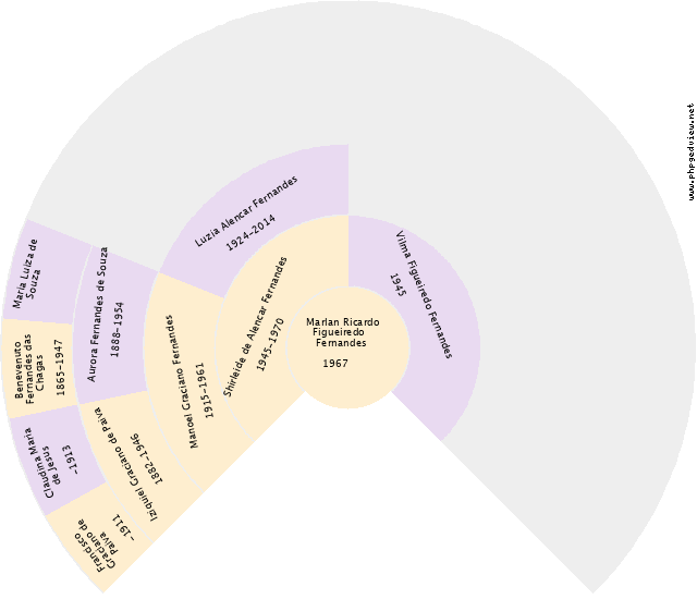 Ivanir Martins Latta Gráfico de Ascendência