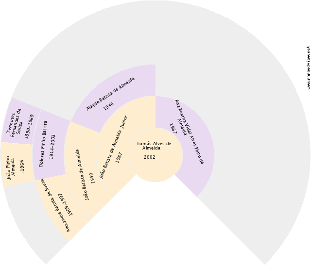 Odete Dutra Fernandes Gráfico de Ascendência