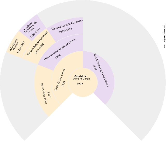 Evandro Dillenburg Gráfico de Ascendência