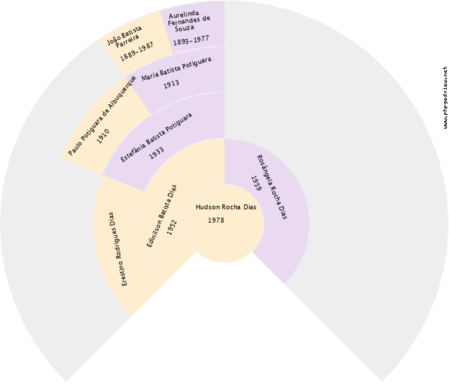Jackeline Alves Gaspareto de Souza Machado Gráfico de Ascendência