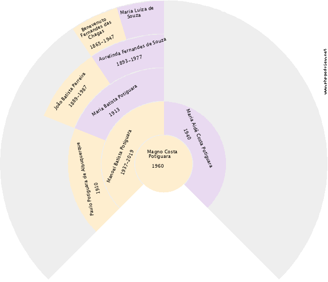 Neides Rocha Araújo Gráfico de Ascendência